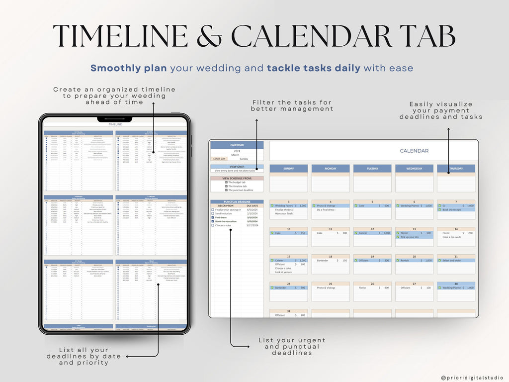Wedding Planner Spreadsheet Wedding Budget Tracker Wedding Timeline Checklist Guest List Tracker Wedding Itinerary Seating Plan Wedding Gift