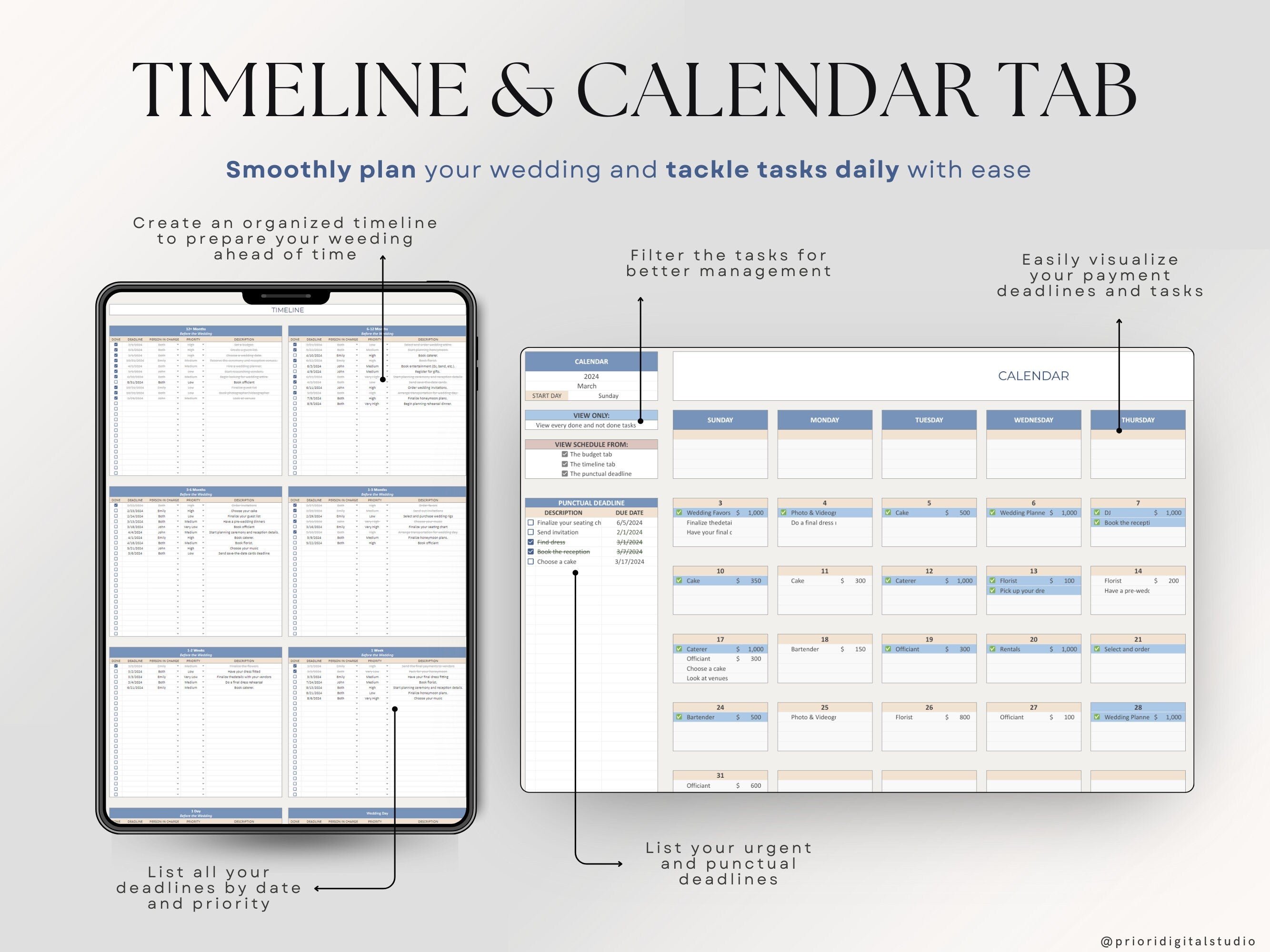 Wedding Planner Spreadsheet Wedding Budget Tracker Wedding Timeline Checklist Guest List Tracker Wedding Itinerary Seating Plan Wedding Gift