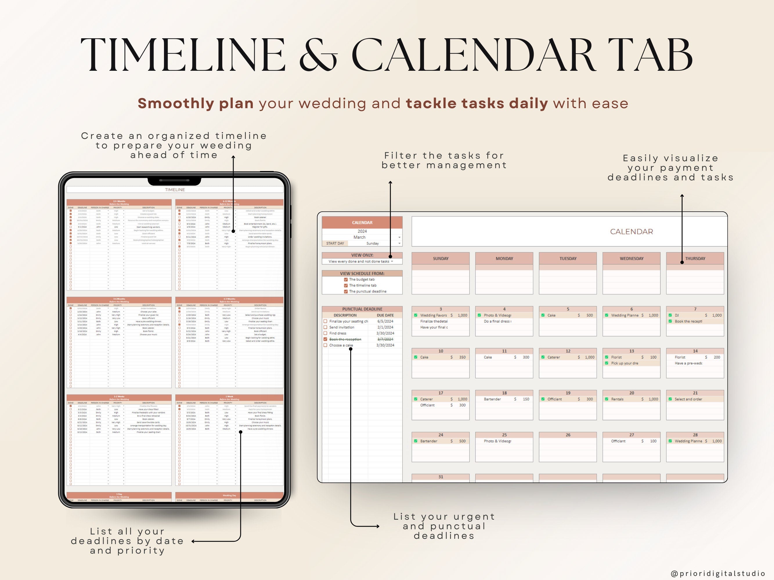 Wedding Planner Spreadsheet Wedding Budget Tracker Wedding Timeline Checklist Guest List Tracker Wedding Itinerary Seating Plan Wedding Gift