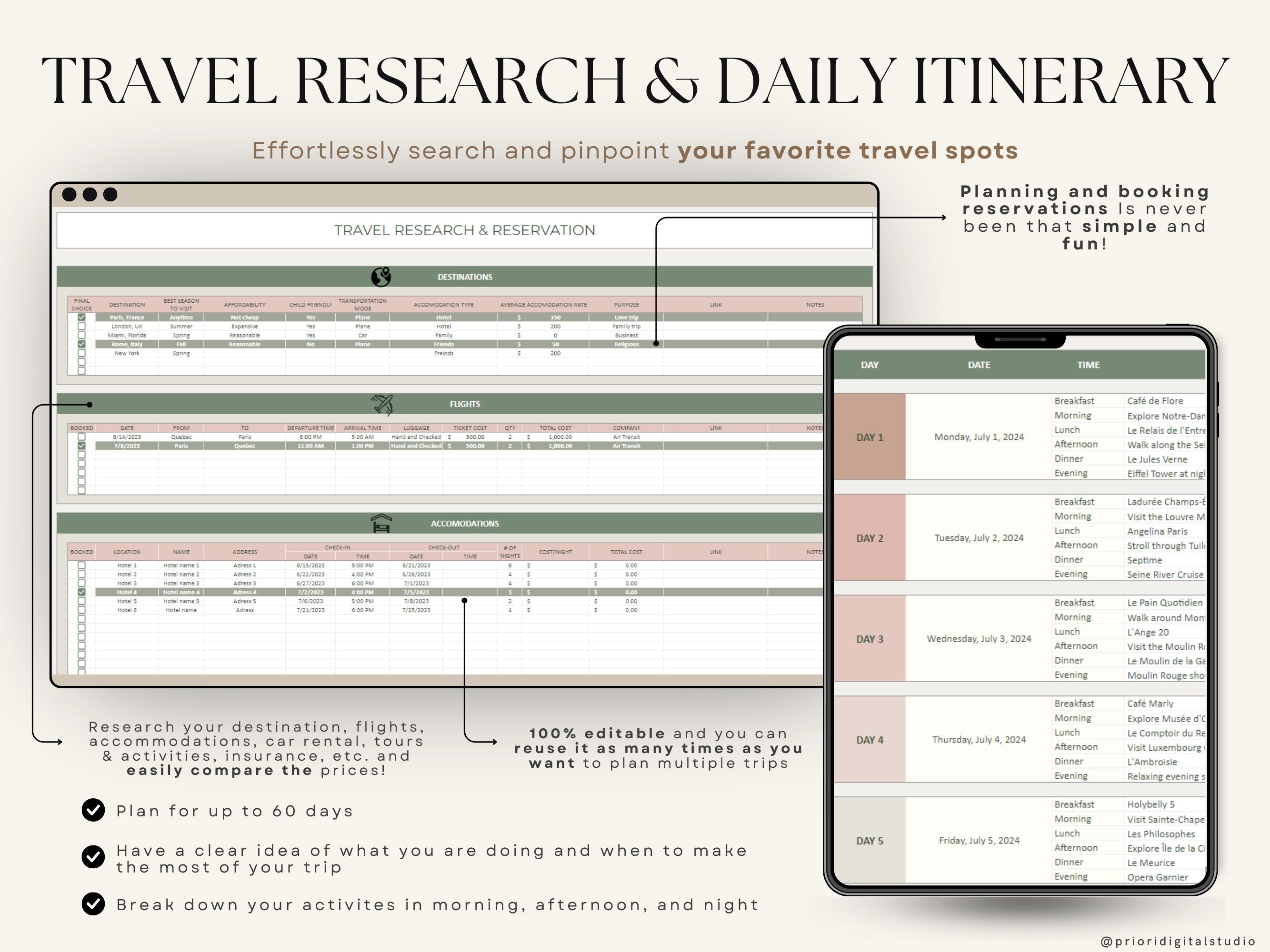 Wedding Planner Spreadsheet Wedding Budget Tracker Honeymoon Planner Checklist Guest List Tracker Wedding Travel Itinerary Seating Plan