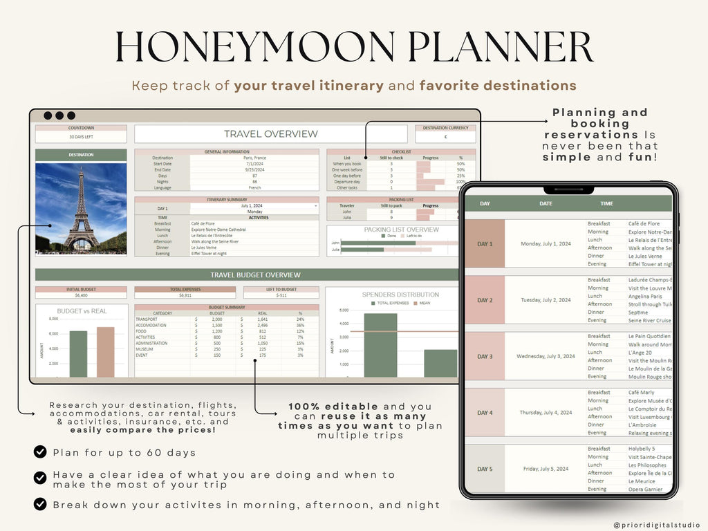 Wedding Planner Template Wedding Gift for Bride Wedding Tracker Spreadsheet Checklist Wedding Timeline Wedding Gift for Couple Guest List
