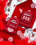 Vegas Save the Date Invite Design: Retro Slot Machine Wedding (Made-to-Order Digital Download)