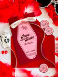 Retro Vegas Motel Save the Date: Elopement Wedding Invitation (DIY Canva Template, Digital Download)