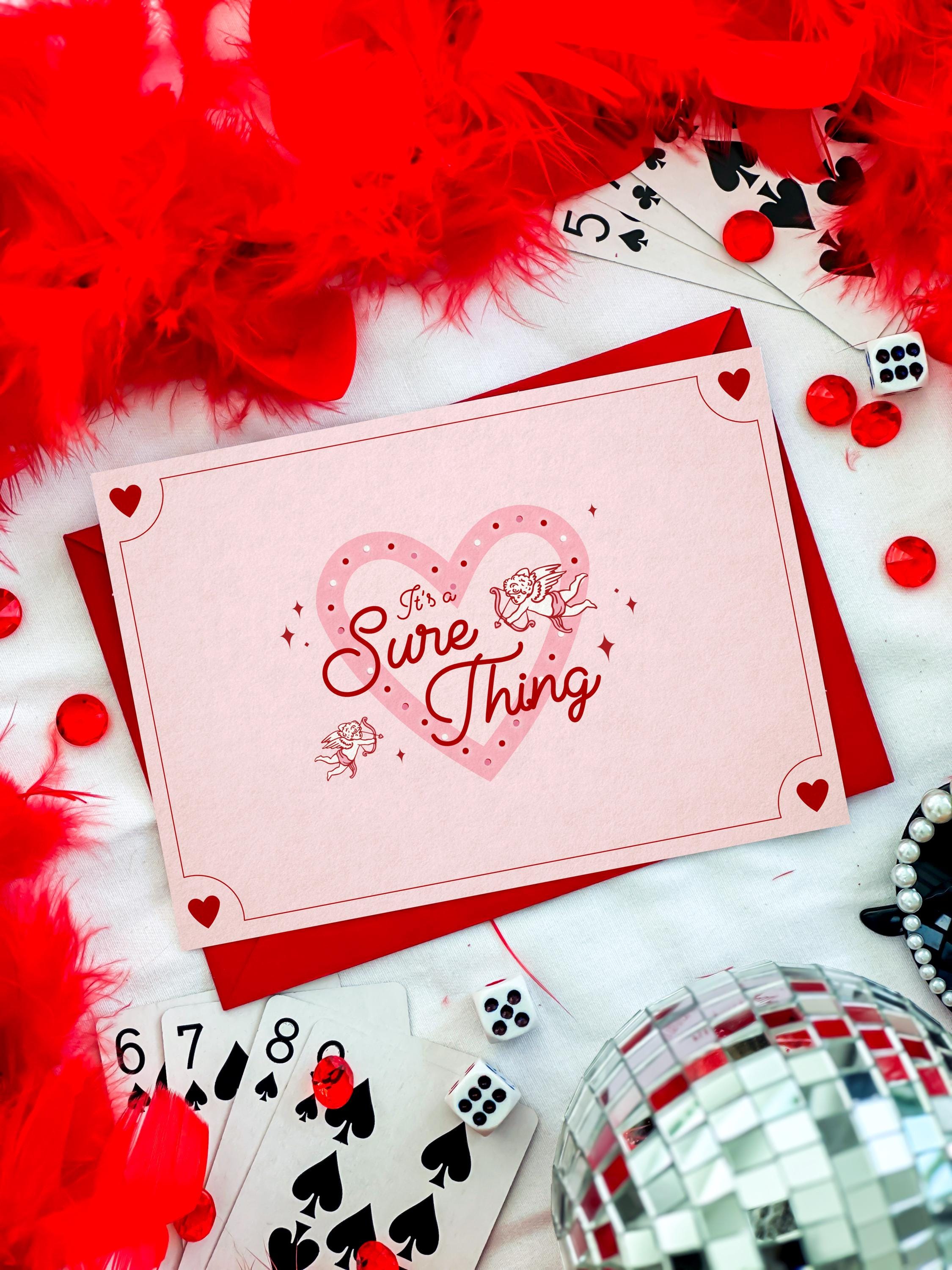 Retro Vegas Wedding Invitation: Sure Thing Chapel Elopement (DIY Canva Template, Digital Download)