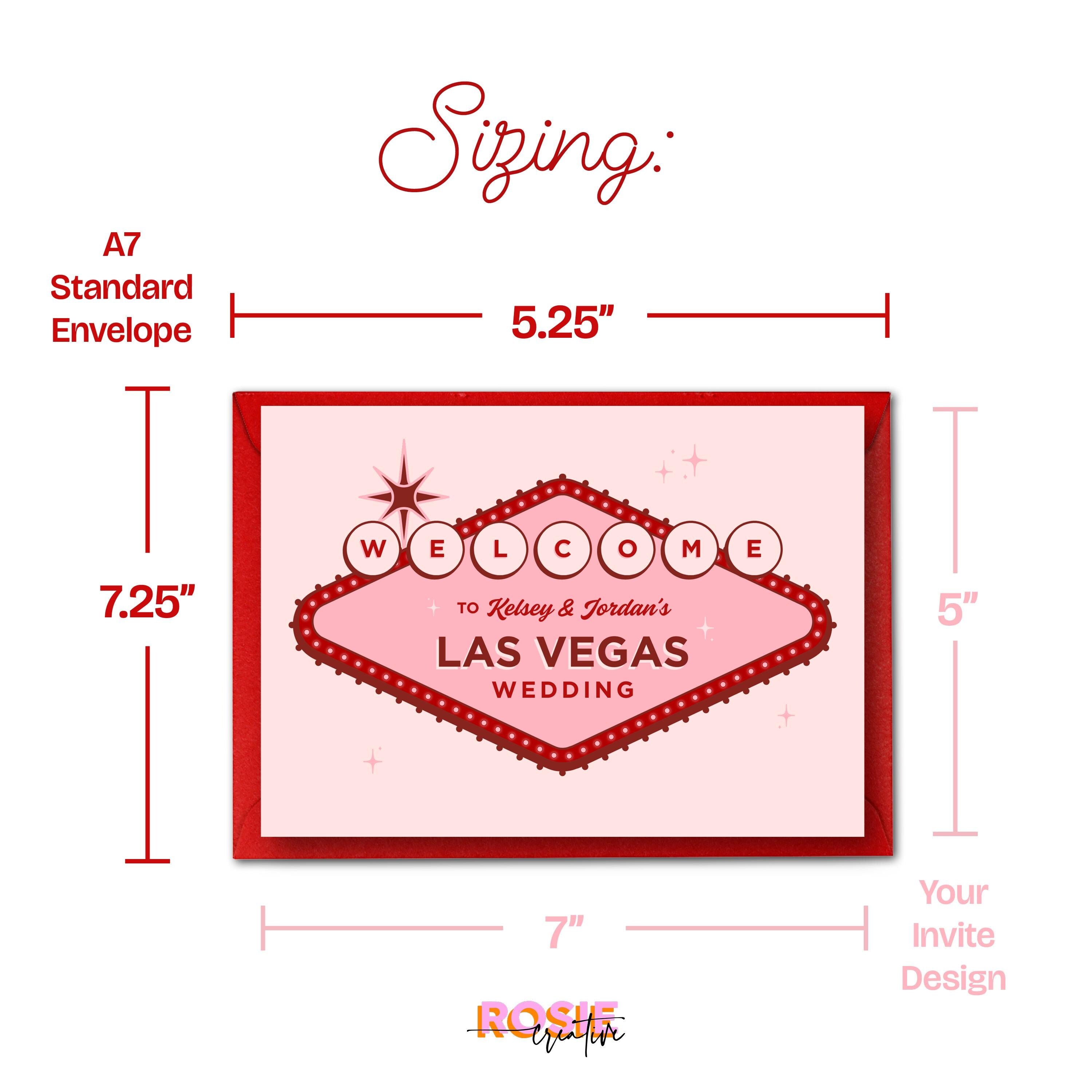 Retro Las Vegas Wedding Invitation | DIY Invite Template (Instant Download)