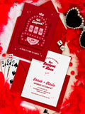 Retro Las Vegas Elopement Announcement: Jackpot of Love (DIY Canva Template, Digital Download)