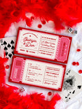 Vegas Wedding Elopement Invitation Vintage Ticket | DIY Template (Instant Download)