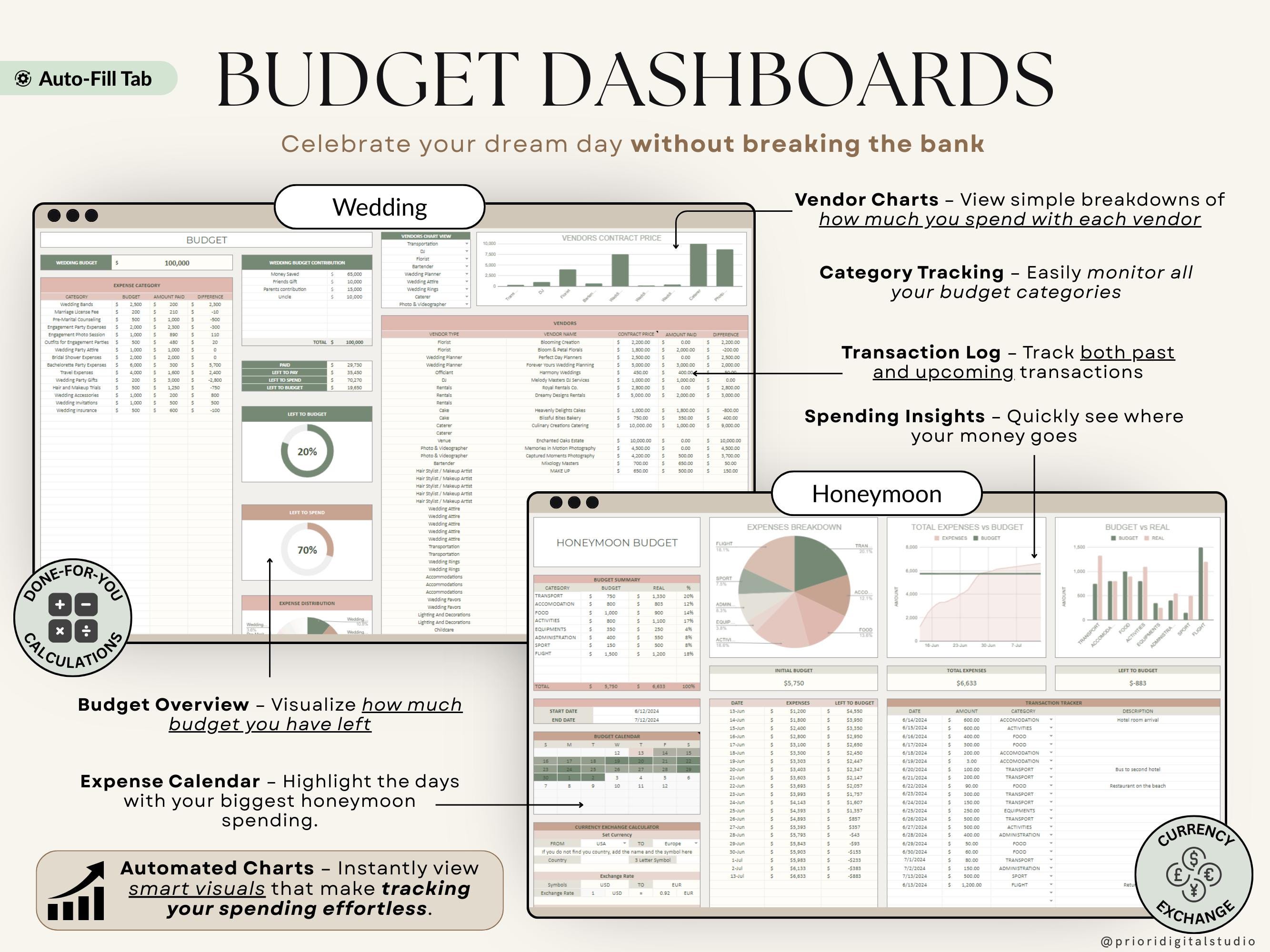 Wedding Planner Spreadsheet Wedding Budget Tracker Wedding Timeline Checklist Guest List Tracker Wedding Itinerary Seating Plan Wedding Gift