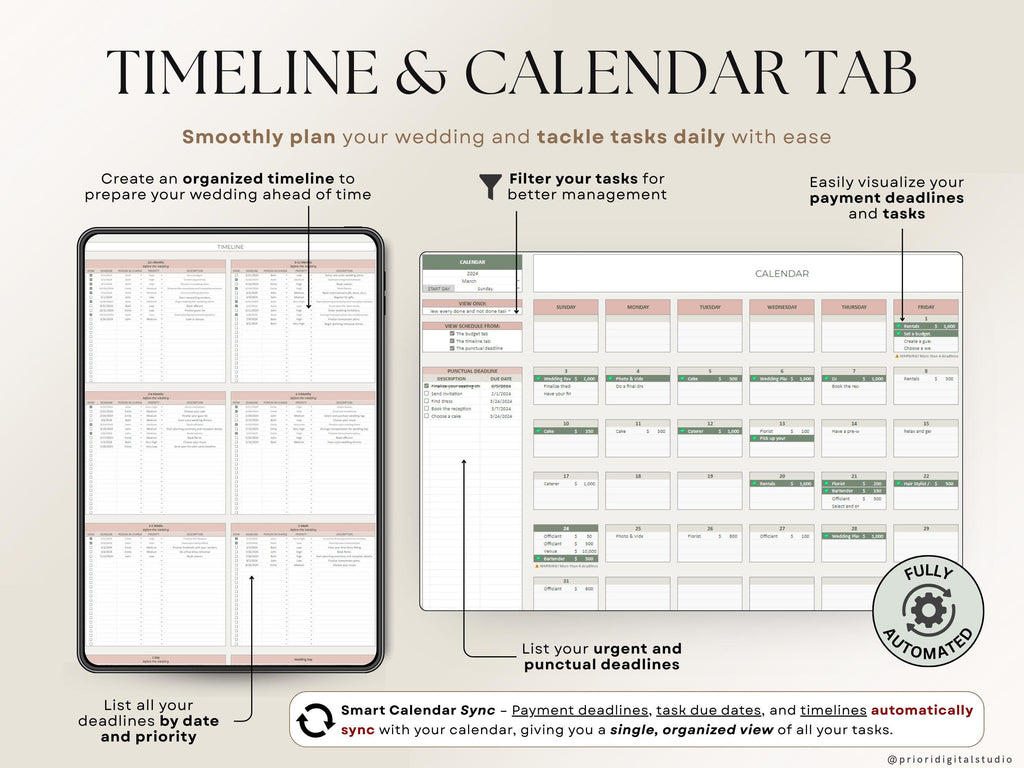 Wedding Planner Spreadsheet Wedding Budget Tracker Wedding Timeline Checklist Guest List Tracker Wedding Itinerary Seating Plan Wedding Gift