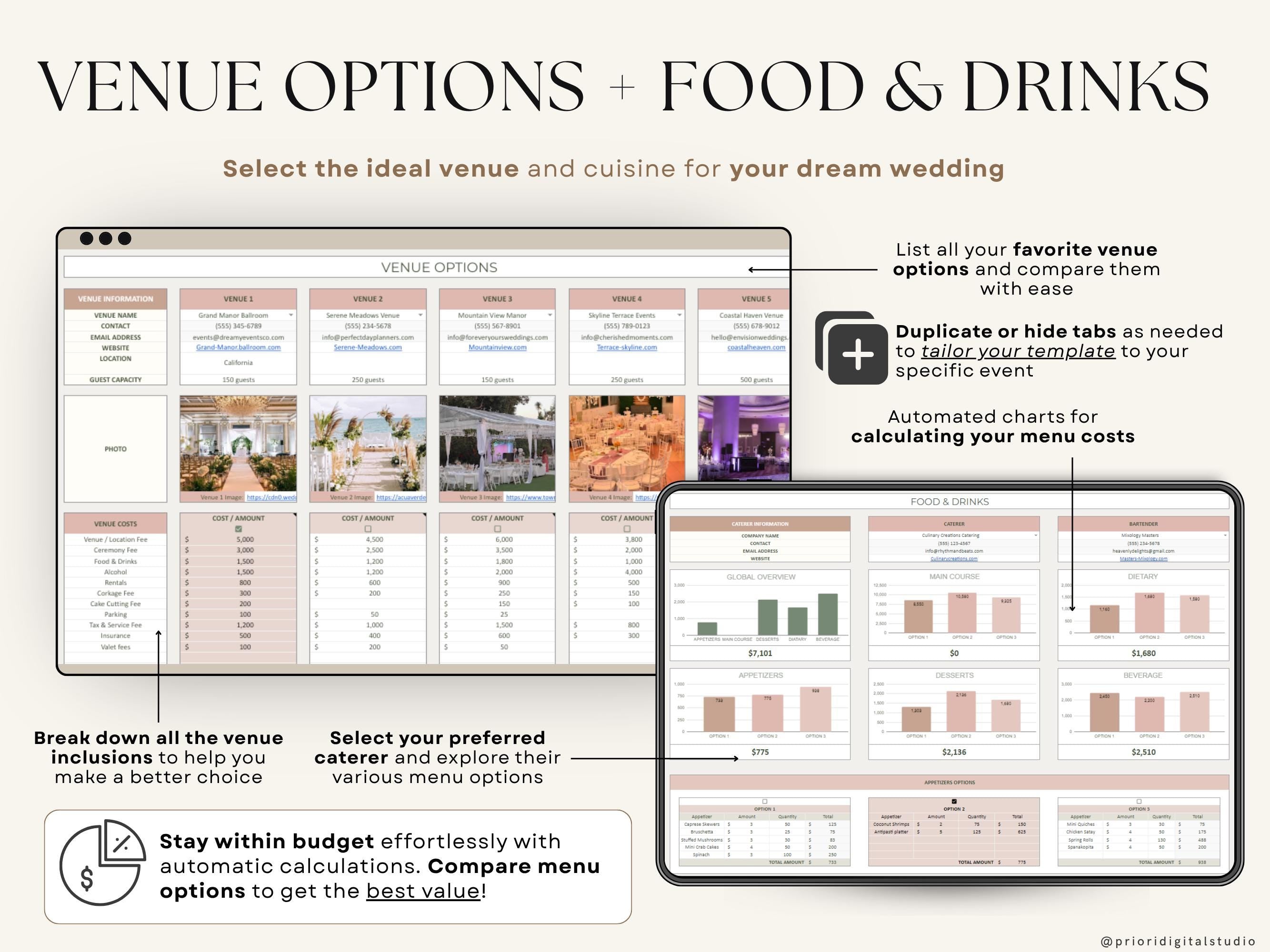 Wedding Planner Spreadsheet Wedding Budget Tracker Honeymoon Planner Checklist Guest List Tracker Wedding Travel Itinerary Seating Plan