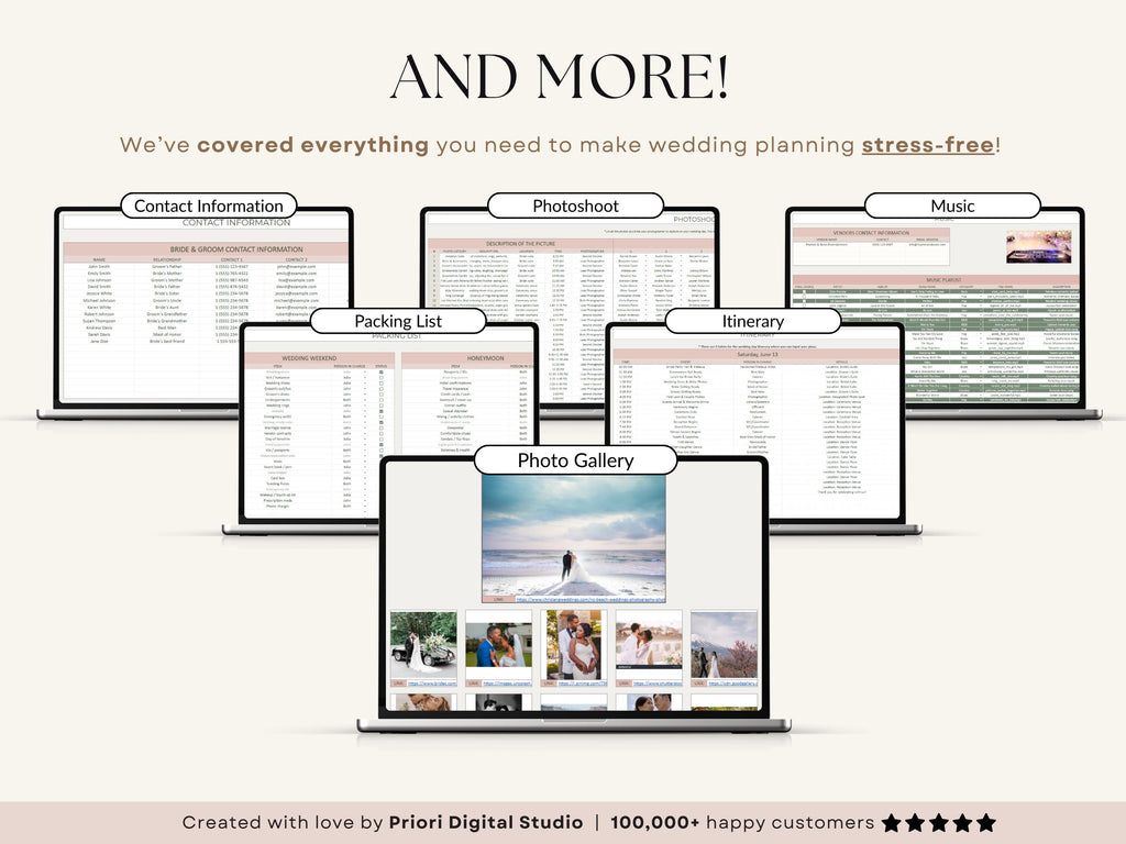 Wedding Planner Template Wedding Tracker Spreadsheet Wedding Gift for Bride Wedding Checklist Wedding Timeline Guest List Wedding Itinerary