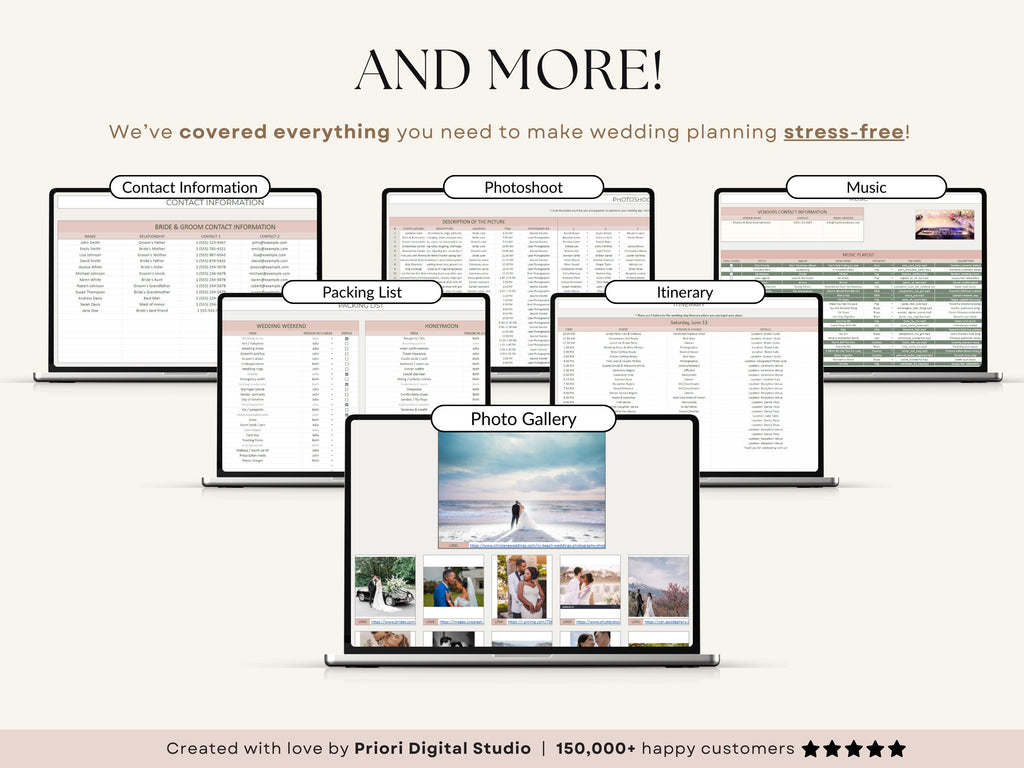 Wedding Planner Spreadsheet Wedding Budget Tracker Wedding Timeline Checklist Guest List Tracker Wedding Itinerary Seating Plan Wedding Gift