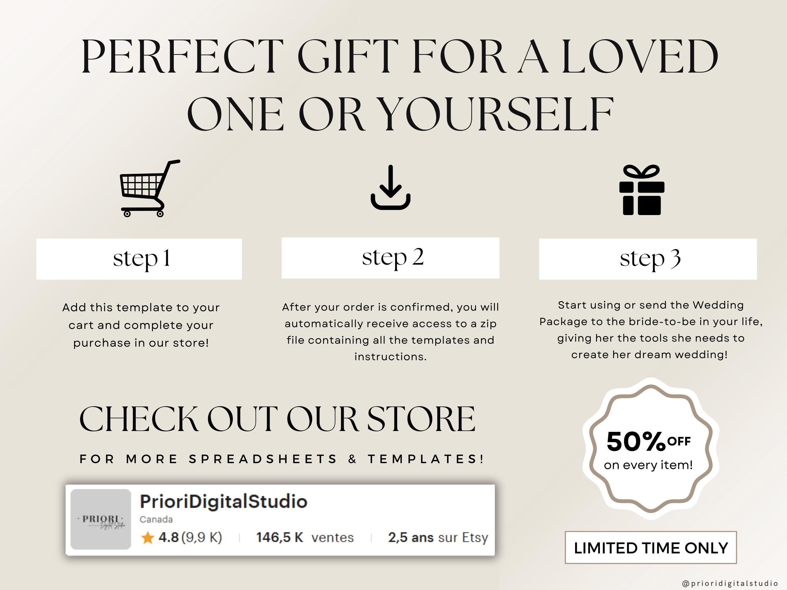 Wedding Planner Spreadsheet Wedding Budget Tracker Wedding Timeline Checklist Guest List Tracker Wedding Itinerary Seating Plan Wedding Gift